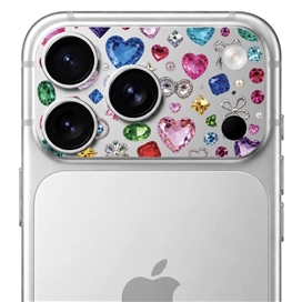 محافظ دور لنز طرح Gem برند بلو مدل Blueo Invisible Shock-Resistant Lens Protection مناسب برای Apple iPhone 17 Pro Max