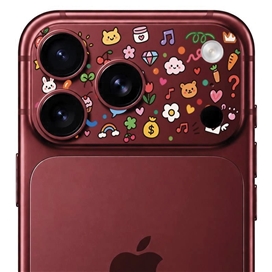 محافظ دور لنز طرح Colorful برند بلو مدل Blueo Invisible Shock-Resistant Lens Protection مناسب برای Apple iPhone 18 Pro