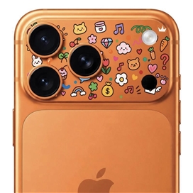 محافظ دور لنز طرح Colorful برند بلو مدل Blueo Invisible Shock-Resistant Lens Protection مناسب برای Apple iPhone 17 Pro Max