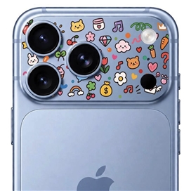 محافظ دور لنز طرح Colorful برند بلو مدل Blueo Invisible Shock-Resistant Lens Protection مناسب برای Apple iPhone 17 Pro Max