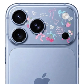 محافظ دور لنز طرح پاپیون برند بلو مدل Blueo Invisible Shock-Resistant Lens Protection مناسب برای Apple iPhone 18 Pro Max