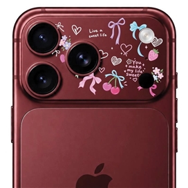 محافظ دور لنز طرح پاپیون برند بلو مدل Blueo Invisible Shock-Resistant Lens Protection مناسب برای Apple iPhone 17 Pro Max