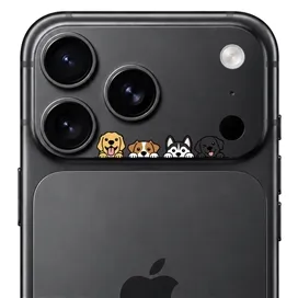 محافظ دور لنز طرح سگ ها برند بلو مدل Blueo Invisible Shock-Resistant Lens Protection مناسب برای Apple iPhone 18 Pro Max