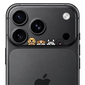 محافظ دور لنز طرح سگ ها برند بلو مدل Blueo Invisible Shock-Resistant Lens Protection مناسب برای Apple iPhone 17 Pro Max