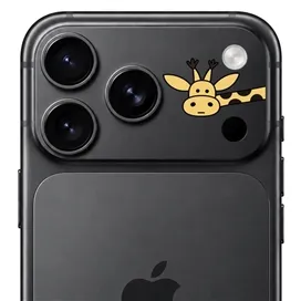 محافظ دور لنز طرح زرافه برند بلو مدل Blueo Invisible Shock-Resistant Lens Protection مناسب برای Apple iPhone 18 Pro Max