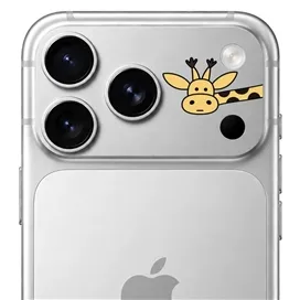محافظ دور لنز طرح زرافه برند بلو مدل Blueo Invisible Shock-Resistant Lens Protection مناسب برای Apple iPhone 18 Pro