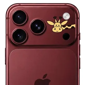 محافظ دور لنز طرح زرافه برند بلو مدل Blueo Invisible Shock-Resistant Lens Protection مناسب برای Apple iPhone 17 Pro Max