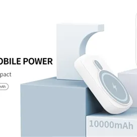 پاور بانک و شارژر وایرلس مگ سیف دار 10000 میلی آمپر رسی RECCI MAGNETIC CHARGHING GALAXY RPB-P22