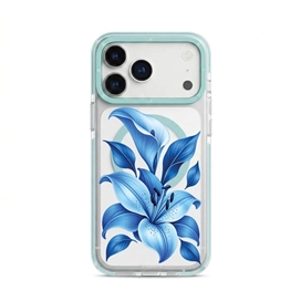 قاب لیلیوم آبی Blue Lilium با مگ سیف برند بلو Blueo آیفون مناسب برای Apple iPhone 17 Pro Max