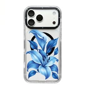 قاب لیلیوم آبی Blue Lilium با مگ سیف برند بلو Blueo آیفون مناسب برای Apple iPhone 17 Pro