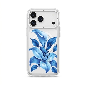 قاب لیلیوم آبی Blue Lilium با مگ سیف برند بلو Blueo آیفون مناسب برای Apple iPhone 17 Pro
