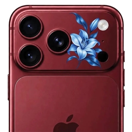 محافظ دور لنز طرح لیلیوم آبی Blue Lilium بلو Blueo Invisible Shock-Resistant Lens Protection مناسب برای Apple iPhone 18 Pro Max