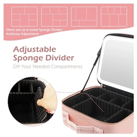 کیف لوازم آرایش آینه دار گرین لاین Green Lion Makeup Organizer GNMAKEORGBK دارای چراغ