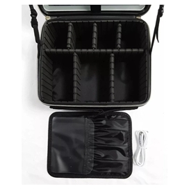 کیف لوازم آرایش آینه دار گرین لاین Green Lion Makeup Organizer GNMAKEORGBK دارای چراغ