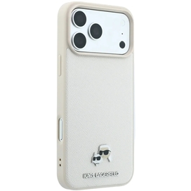 قاب کارل لاگرفلد Karl Lagerfel Grained MagSafe with Karl & Choupette Heads مناسب برای Apple iPhone 18 Pro