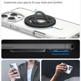 حلقه نگهدارنده گوشی موبایل اسپیگن مدل Spigen O-Mag Dual Pop (MagFit)