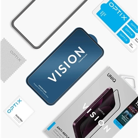 محافظ صفحه نمایش آیفون 18 پرو مکس برند یونیک مدل UNIQ Optix Vision Anti-Reflective مناسب برای Apple iPhone 18 Pro Max