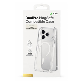 قاب شفاف مگ‌سیف MagSafe جی سی پال JCPal مدل DualPro مناسب برای Apple iPhone 17 Pro