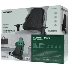 بالشت طبی پشت کمر خودرو گرین لاین Green Lion Comfort Mate GNCMSTCUSHNBK