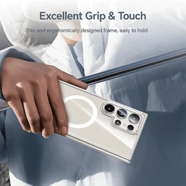 قاب Blueo بلو کریستالی با مگ سیف Crystal Drop Resistance Magsafe Case مناسب برای Galaxy S25 Ultra