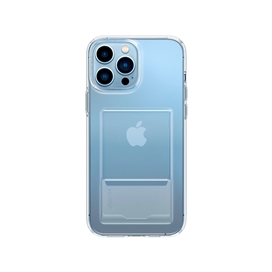 قاب شفاف جاکارتی دار Spigen اورجینال مدل Crystal Slot مناسب برای Apple iPhone 13 Pro Max