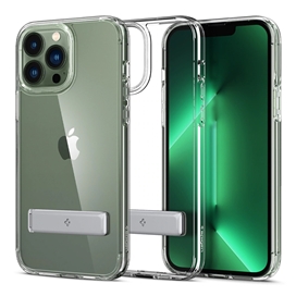 قاب شفاف استند دار Spigen اورجینال مدل Ultra Hybrid S مناسب برای Apple iPhone 13 Pro Max