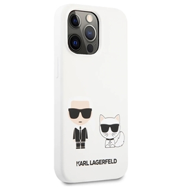 قاب Karl Lagerfeld کارل لاگرفلد سیلیکونی اورجینال مدل Karl & Cat مناسب برای Apple iPhone 13 Pro Max