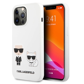 قاب Karl Lagerfeld کارل لاگرفلد سیلیکونی اورجینال مدل Karl & Cat مناسب برای Apple iPhone 13 Pro Max