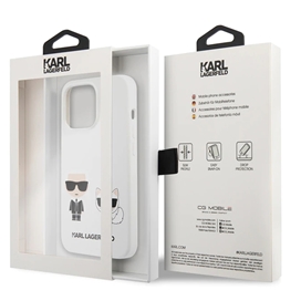 قاب Karl Lagerfeld کارل لاگرفلد سیلیکونی اورجینال مدل Karl & Cat مناسب برای Apple iPhone 13 Pro Max