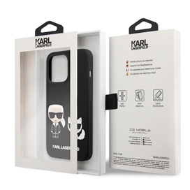 قاب Karl Lagerfeld کارل لاگرفلد سیلیکونی اورجینال مدل Karl & Cat مناسب برای Apple iPhone 13 Pro Max