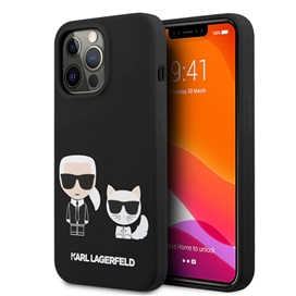 قاب Karl Lagerfeld کارل لاگرفلد سیلیکونی اورجینال مدل Karl & Cat مناسب برای Apple iPhone 13 Pro Max
