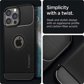 قاب برند اسپیگن آیفون 13 پرو مکس Spigen Rugged Armor Case iPhone 13 Pro Max