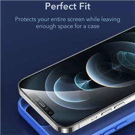 محافظ صفحه نمایش شیشه ای ESR آیفون 12 پرو مکس (بسته دو عددی) ESR Screen Shield Tempered Glass Protector iPhone 12 Pro Max (2 Pack)