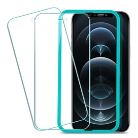 محافظ صفحه نمایش شیشه ای ESR آیفون 12 پرو مکس (بسته دو عددی) ESR Screen Shield Tempered Glass Protector iPhone 12 Pro Max (2 Pack)