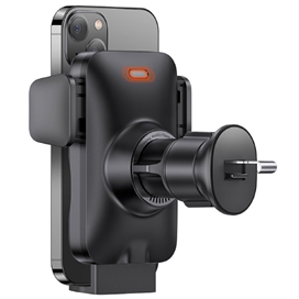 هولدر و شارژر وایرلس دریچه کولری Baseus Wisdom Auto Alignment Car Mount 15W CGZX000001