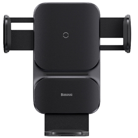 هولدر و شارژر وایرلس دریچه کولری Baseus Wisdom Auto Alignment Car Mount 15W CGZX000001