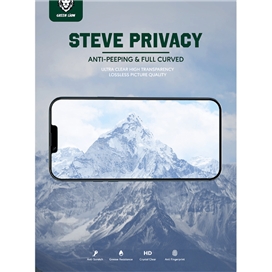 محافظ صفحه نمایش حریم شخصی گرین مدل Steve-Privacy مناسب برای گوشی موبایل اپل iPhone 13 Pro Max