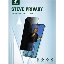 محافظ صفحه نمایش حریم شخصی گرین مدل Steve-Privacy مناسب برای گوشی موبایل اپل iPhone 13 Pro Max