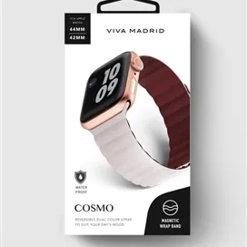 بند اپل واچ چرمی VIVA MADRID مدل COSMO مناسب برای 42/44/45/49