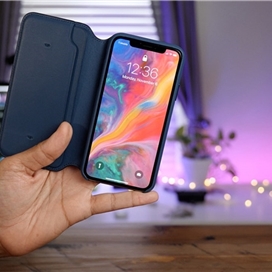 کیف محافظ چرمی اپل آیفون 10 Apple Leather Folio Case iPhone X