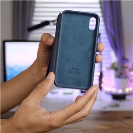 کیف محافظ چرمی اپل آیفون 10 Apple Leather Folio Case iPhone X