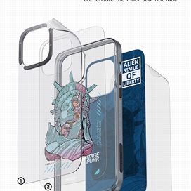 قاب برند راک مدل Statue of Liberty مناسب برای آیفون 13 پرو مکس Rock iPhone 13 Pro Max