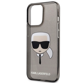 گارد ژله ای اکلیلی iPhone 13 Pro Max طرح Karl Lagerfeld مدل Karl Head