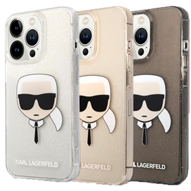 گارد ژله ای اکلیلی iPhone 13 Pro Max طرح Karl Lagerfeld مدل Karl Head