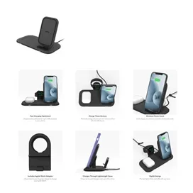 شارژر وایرلس برند موفی مدل Mophie-Universal Wireless Charging Stand Plus