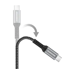 کابل USB-C به USB-C برند راک رز مدل RockRose Powerline CC1 Type-C To Type-C 3A 60W Cable 1m