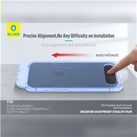 گلس فول BLUEO Anti Dust HD Glass Anti Static With Applicator مناسب برای Apple iPhone 14 Pro