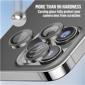 رینگ محافظ لنز آیفون 14 پرو مکس Apple iphone 14 Pro Max BLUEO Metal Frame Lens Protector Glass