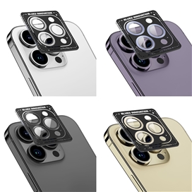 رینگ محافظ لنز آیفون 14 پرو مکس Apple iphone 14 Pro Max BLUEO Metal Frame Lens Protector Glass
