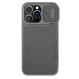 کیف کلاسوری نیلکین مدل Qin Pro Plain Cloth مناسب برای گوشی موبایل اپل iPhone 14 Pro Max